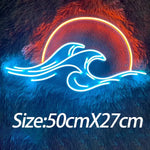 Neon Sign Mountain Flow Water Led Lamp