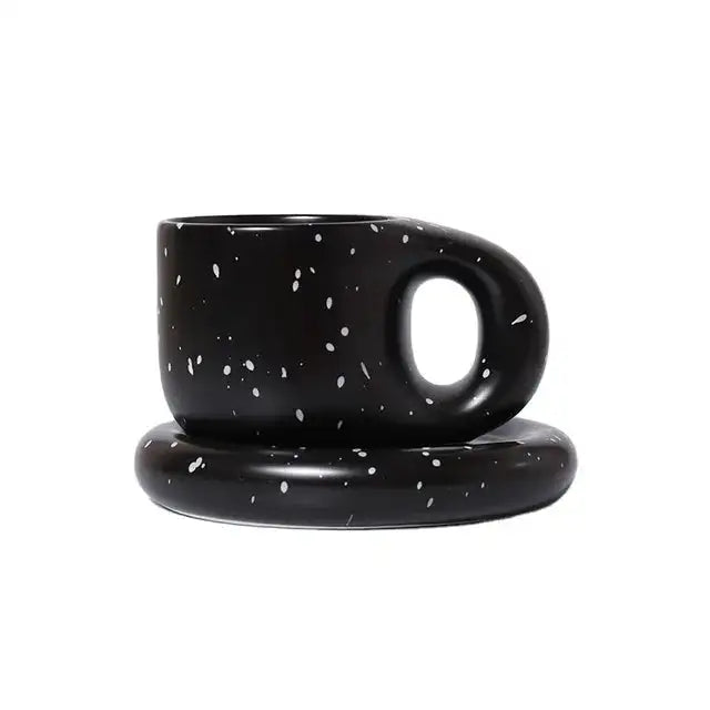 Ink Splash Fat Handle Mug