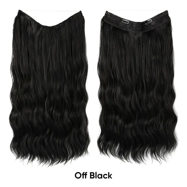 Seamless Clip-in Synthetic Wave Hair Extensions