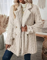 Women's Luxury Wool Long Sleeve Coat