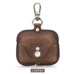 Wireless Earphones Genuine Leather Case