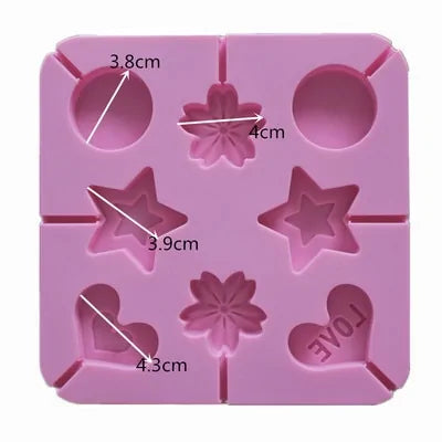 STOMART.CO.UK Silicone Lollipop Molds Chocolate Cake Molds Lollipop Molds SIlicone Bakeware Free Text