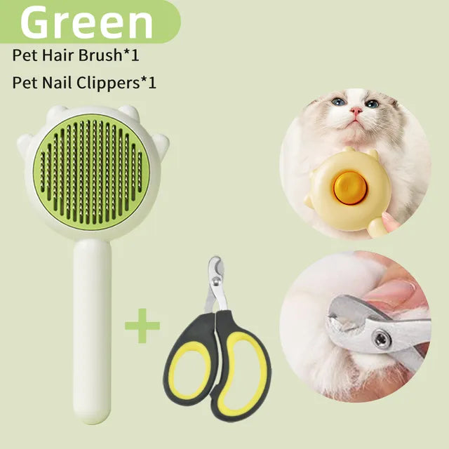 Pet Massage Comb Grooming Kit