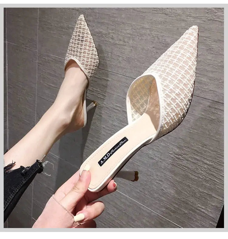 Chic Pearl Crown Sandals