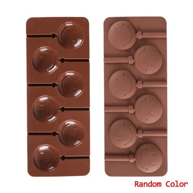 STOMART.CO.UK Silicone Lollipop Molds Chocolate Cake Molds Lollipop Molds SIlicone Bakeware Free Text