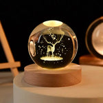 Crystal Ball LED Night Light Lamp