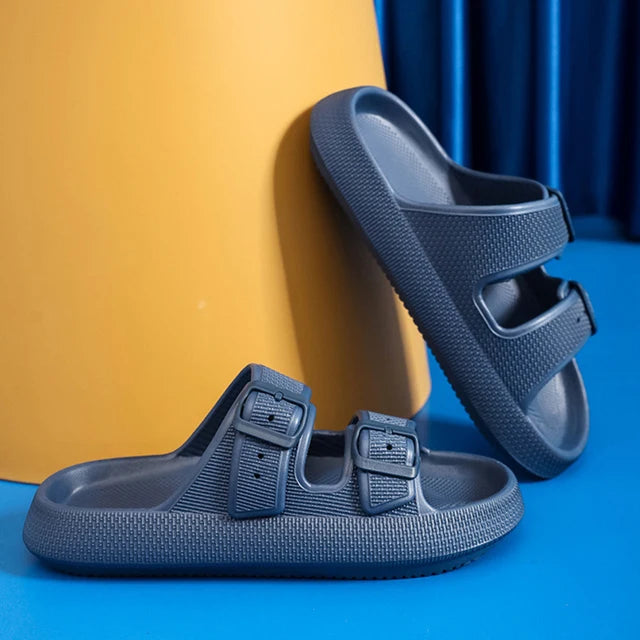 Stylish Clasped Slippers