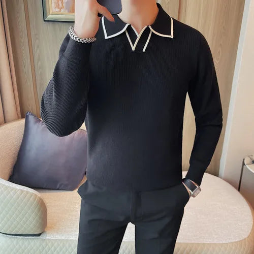 Luxury Brand Winter Knitted Jumper