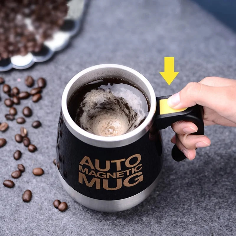 STOMART.CO.UK Automatic Self Stirring Magnetic Mug Kitchen Magnetic Mug Free Text