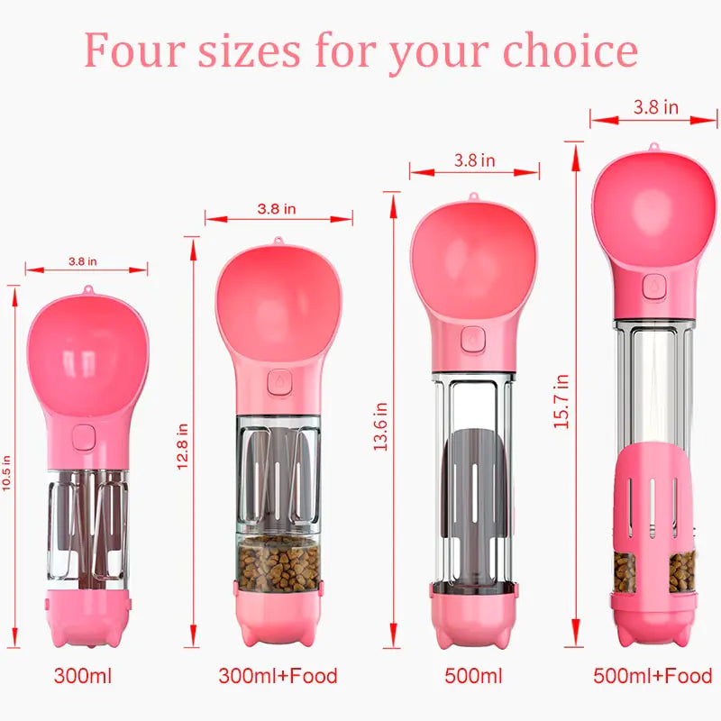 Multifunction Water Food Feeder Pet Bottle