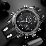 Elegant Slate Waterproof Timepiece