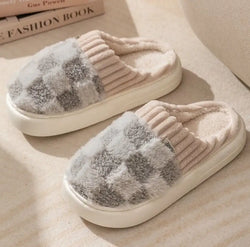 New Winter Fluffy Fur Slippers