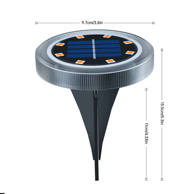 Solar Powered Ground Patio LED Lights