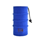 Blue 5.11 tactical neck gaiter with drawstring.
