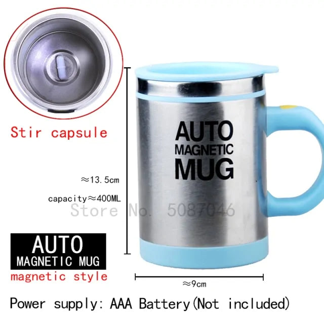 STOMART.CO.UK Automatic Self Stirring Magnetic Mug Kitchen Magnetic Mug Free Text