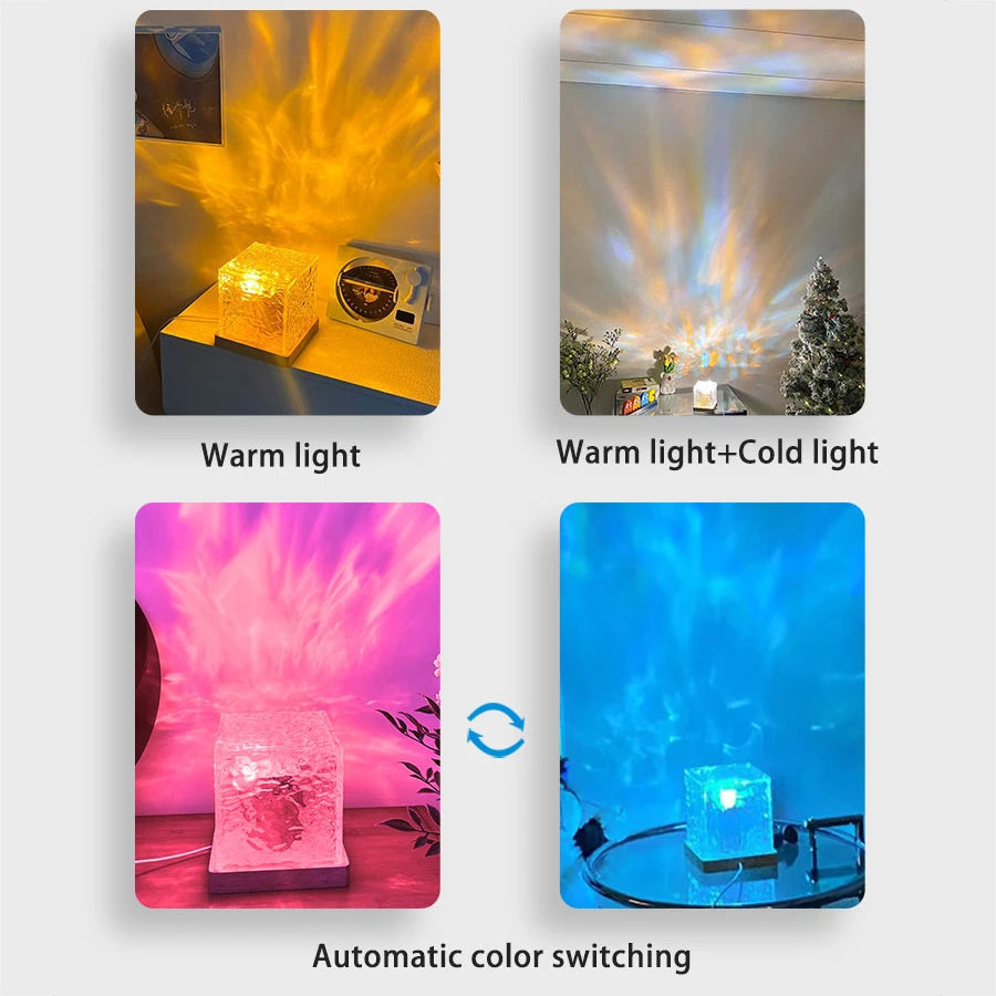 Oceanic Water Wave Rotating Projector Lamp