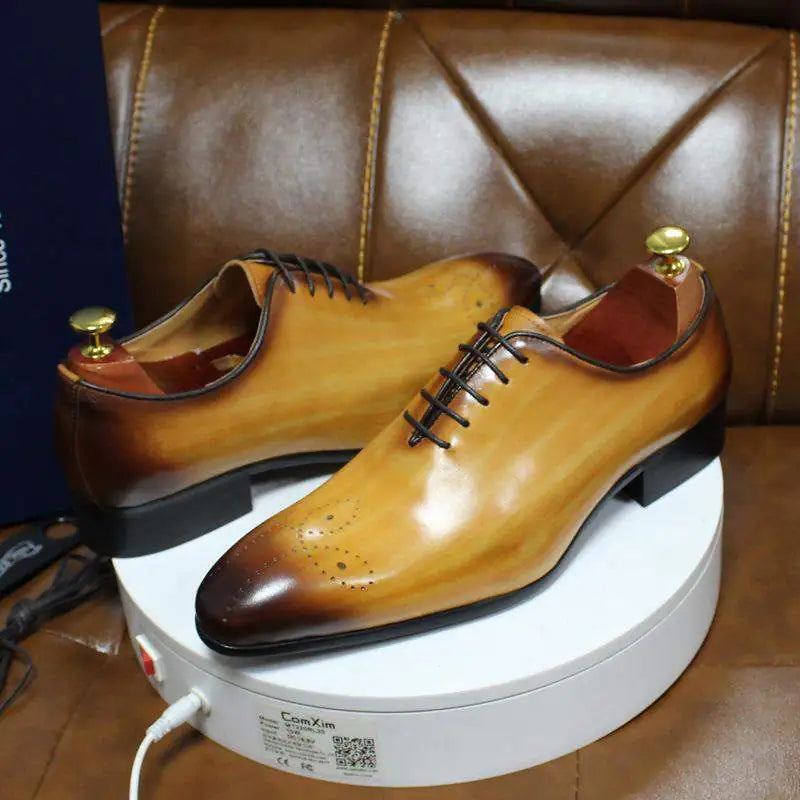 Signature Dandelion Bottom Leather Shoes