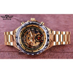 Men's Mechanical Sport Gold Watch