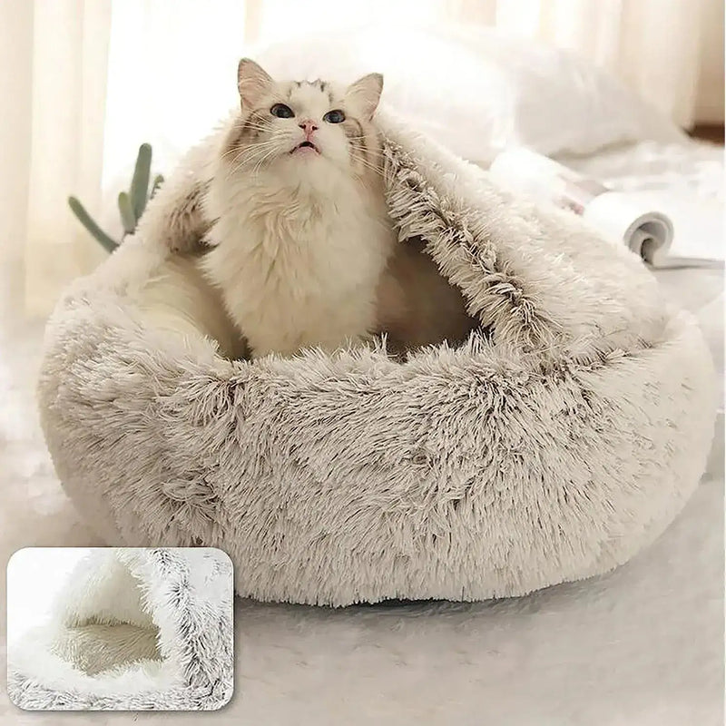 Soft Plush Pet Bed For Cats