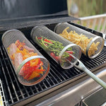 Barbeque Chips Cylinder Grill Basket