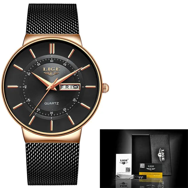 Men's Top Brand LIGE Luxury Watch