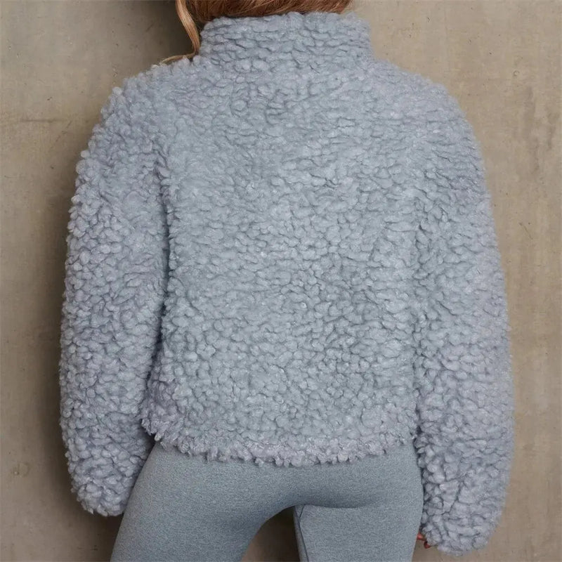 Winter Lamb Wool Coat Jacket