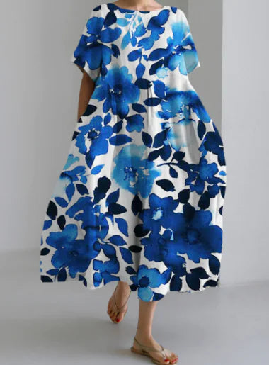 Beautiful Women's Cotton-Like Printed Dress