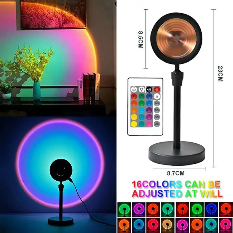 Sunset Inspired 7 Colours LED Lamp