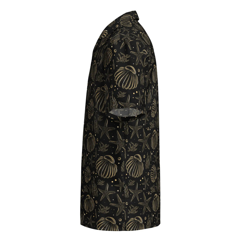 Golden Shore Button Down Hawaiian Shirt