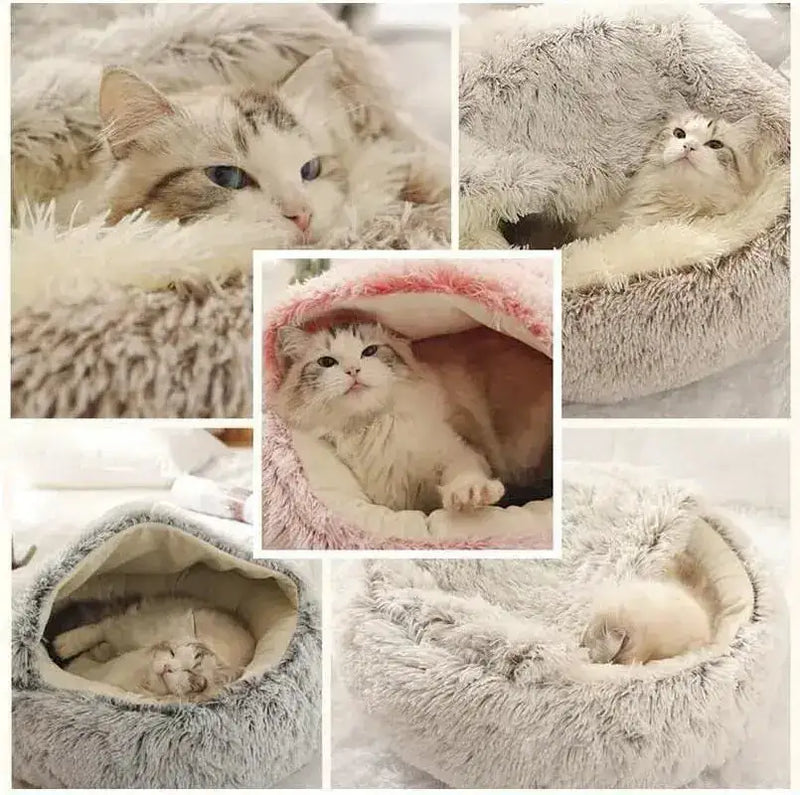 Soft Plush Pet Bed For Cats