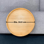 Wooden Sofa Snacks Drinks Tray