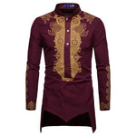 Traditional African Print Long Pullover