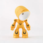 Yellow robot-style LED night light figure with articulated limbs.