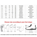 Couples Mesh Sports Shoes Size Chart