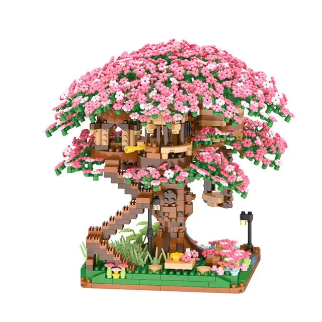 Sakura Flower DIY Treehouse Model