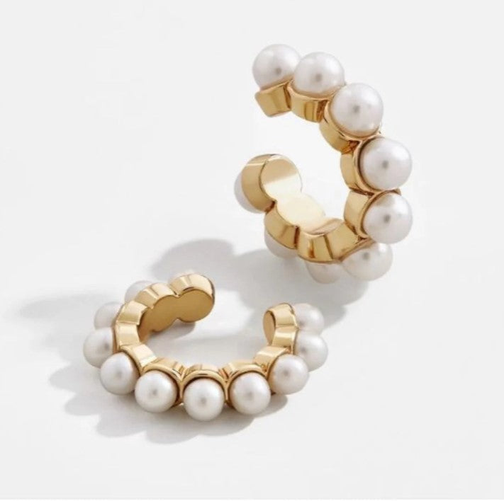 Water Pearls Dee Ear Cuffs