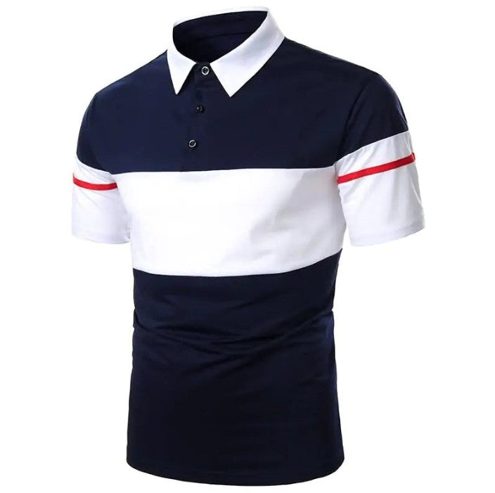 Men’s Contrast Colour Polo Shirt