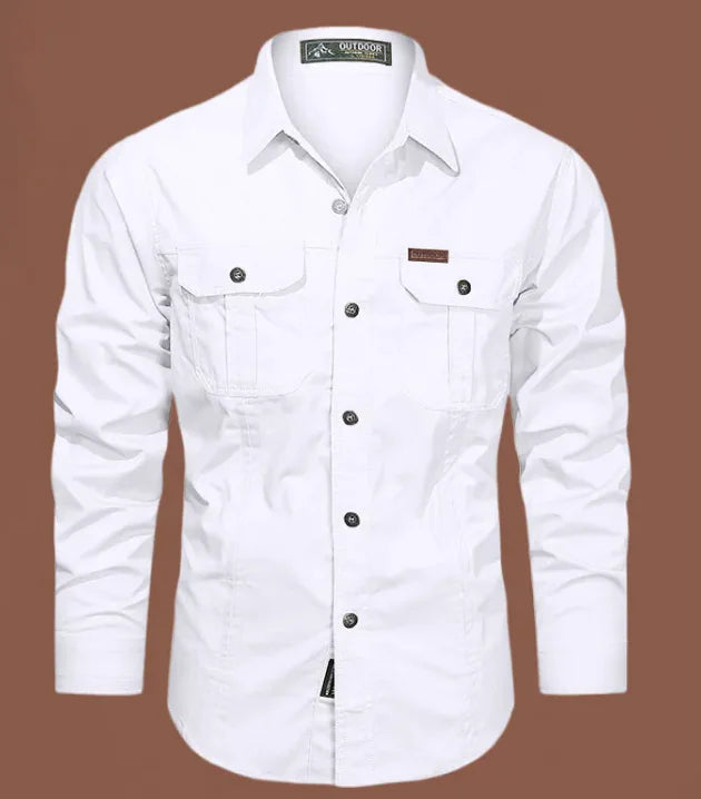 Men's Essential Button-Down Cotton Shirt