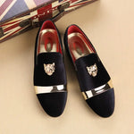 Men's Scarlet Sole Suede Loafers