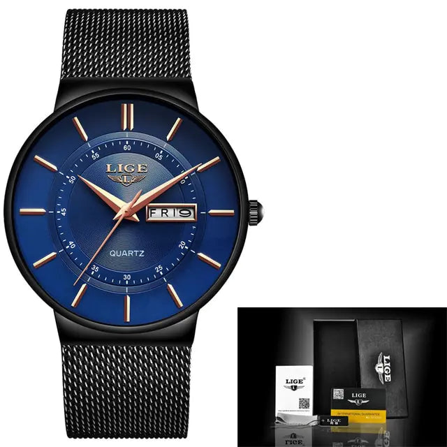 Men's Top Brand LIGE Luxury Watch