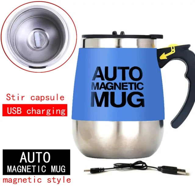 STOMART.CO.UK Automatic Self Stirring Magnetic Mug Kitchen Magnetic Mug Free Text