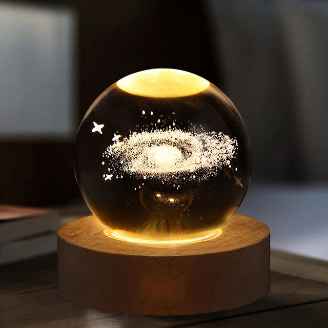 Moon Crystal Ball Night Light