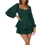 Stylish Women's Square Neck Mini Gown