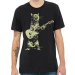 Rock Music Feline Graphic Top