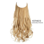 A wig in pale ash blonde color with soft waves, labeled #24/613, showcasing long, flowing hair with a natural texture.