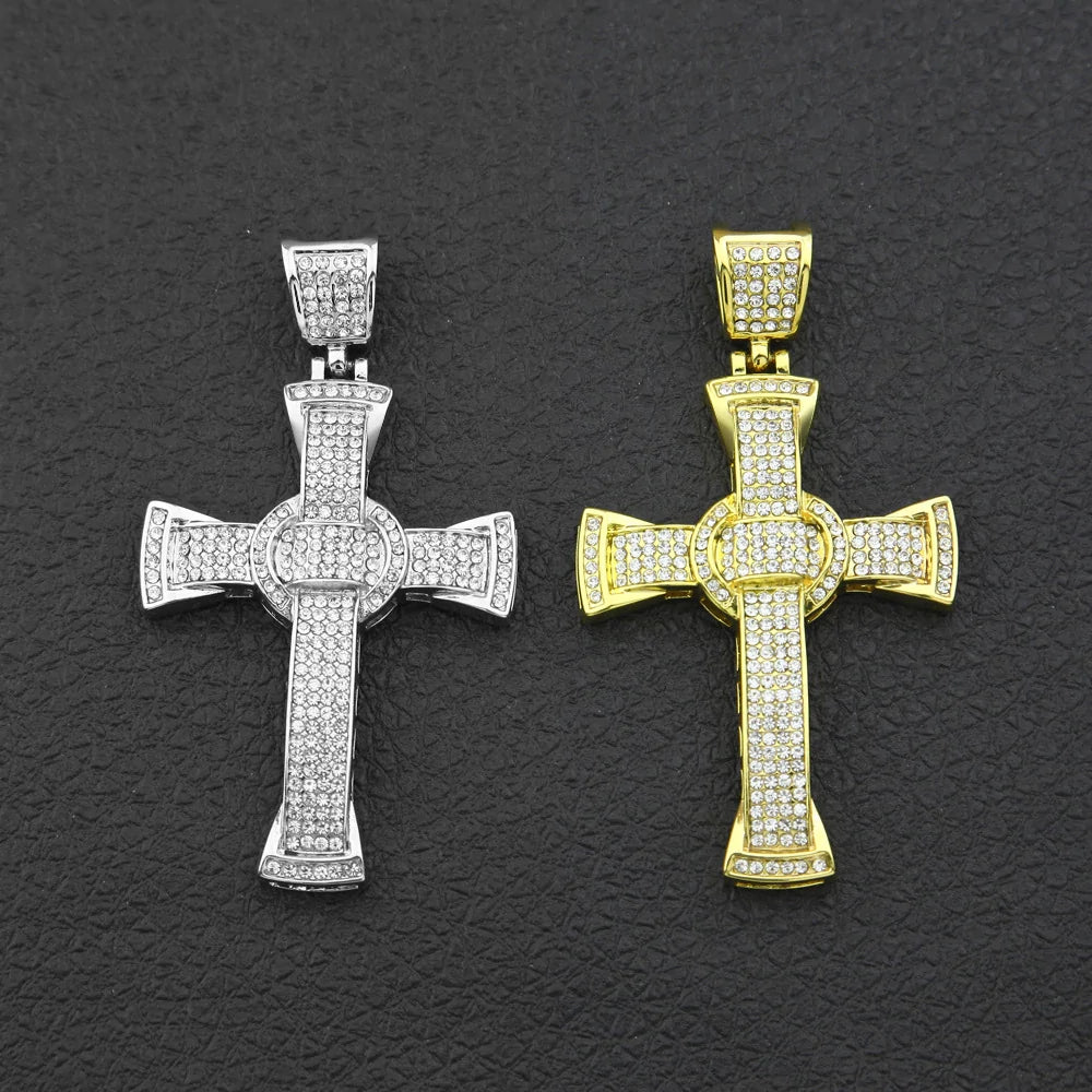 Luxury Hip-Hop Diamond Jewelry Combo Set