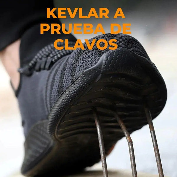 Steel-Plated Work Safety Footwear