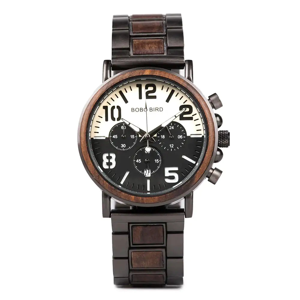 Elegant Wooden Watch in green