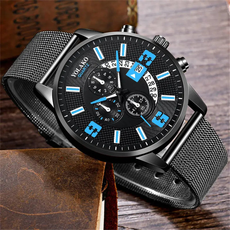 Men's Fashion Calendar Wrist Watch