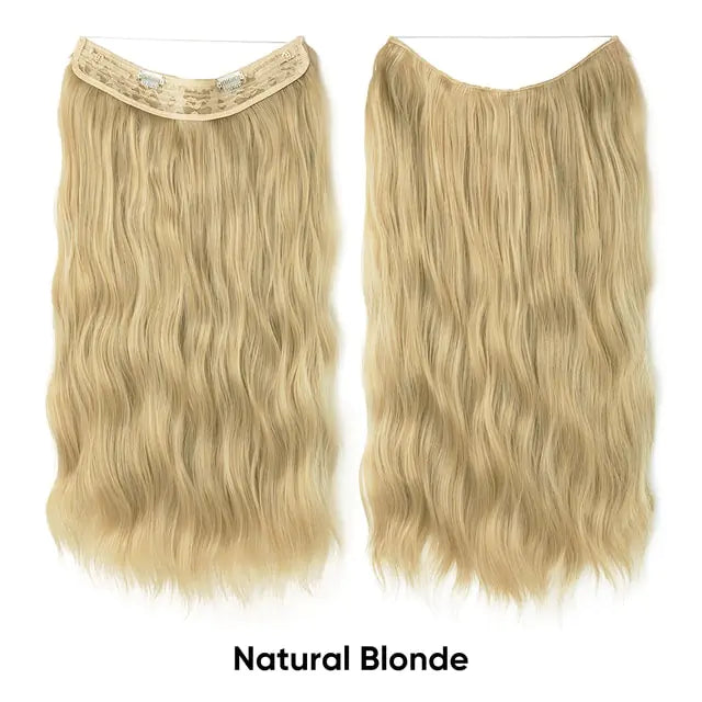 Effortless Clip-in Synthetic Hair Waves